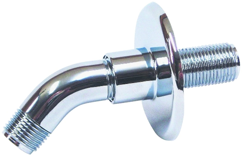 US HARDWARE US Hardware P-040C Shower Arm, 1/2 in Connection, NPT, Plastic, Chrome AUTOMOTIVE US HARDWARE