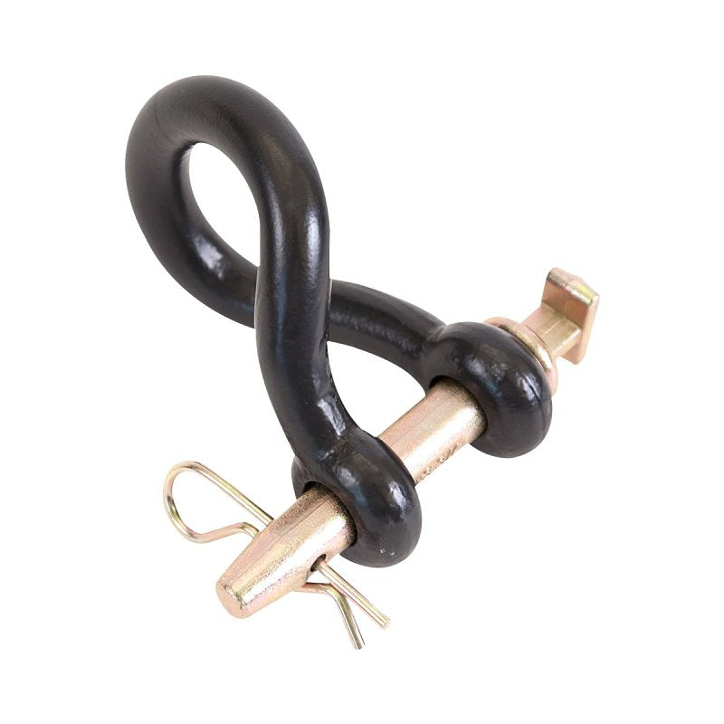 KOCH Koch 4004503/M8234 Twisted Clevis, 3/4 in, 12000 lb Working Load, 3-1/2 x 1-5/16 in L Usable, Powder-Coated AUTOMOTIVE KOCH