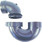 US HARDWARE US Hardware P-098C Bathtub Trap, ABS, Black, 1-1/2 x 1-1/2 in ID AUTOMOTIVE US HARDWARE