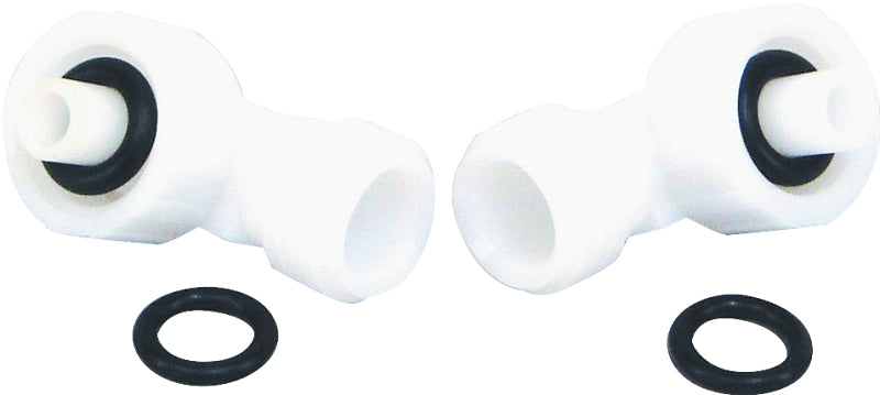 US HARDWARE US Hardware P-1218C Hook-Up Kit, Plastic/Rubber, White AUTOMOTIVE US HARDWARE