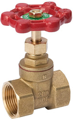B & K INDUSTRIES B & K ProLine Series 100-404NL Gate Valve, 3/4 in Connection, FPT, 200/125 psi Pressure, Brass Body PLUMBING, HEATING & VENTILATION B & K INDUSTRIES