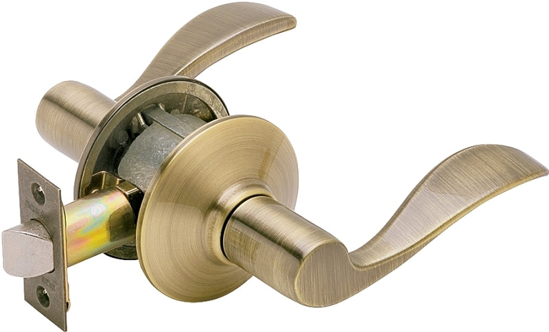SCHLAGE LOCK Schlage Accent Series F10 ACC 609 Passage Lever, Mechanical Lock, Antique Brass, Metal, Residential, 2 Grade HARDWARE & FARM SUPPLIES SCHLAGE LOCK