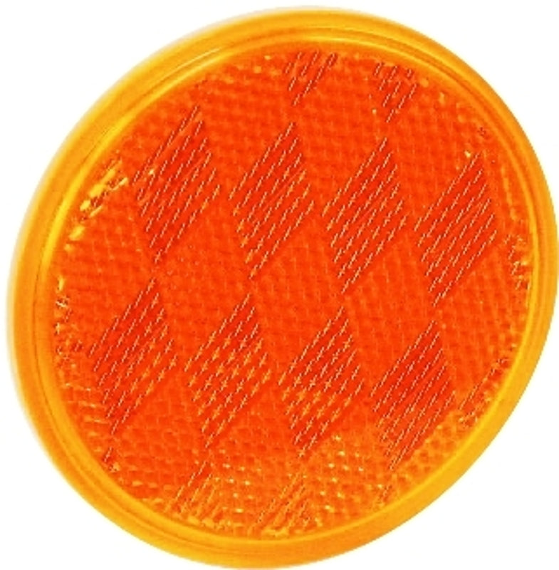 US HARDWARE US Hardware RV-660C Safety Reflector, Amber Reflector, Plastic Reflector AUTOMOTIVE US HARDWARE