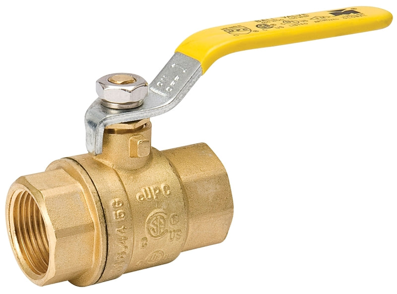 B & K INDUSTRIES B & K 107-827NL Ball Valve, 1-1/2 in Connection, FPT x FPT, 150, 600 psi Pressure, Manual Actuator, Brass Body PLUMBING, HEATING & VENTILATION B & K INDUSTRIES