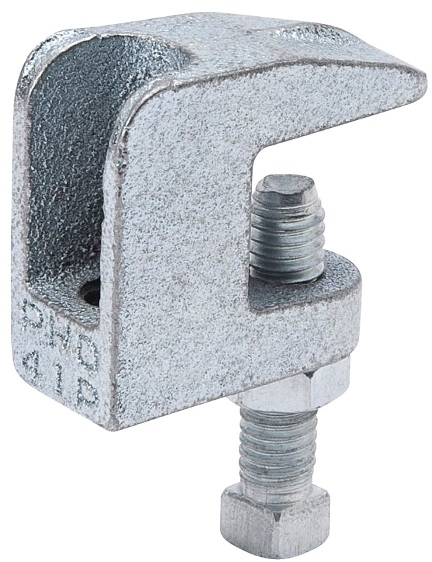 B & K INDUSTRIES B & K G60-038HC Universal Beam Clamp, 3/8 in, Malleable Iron, Galvanized