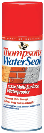 THOMPSON'S WATERSEAL Thompson's WaterSeal TH.10100-18 Waterproofer, Clear, 12 oz, Aerosol Can PAINT THOMPSON'S WATERSEAL