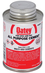 OATEY Oatey 30818 Solvent Cement, 4 oz Can, Liquid, Clear/Yellow PLUMBING, HEATING & VENTILATION OATEY