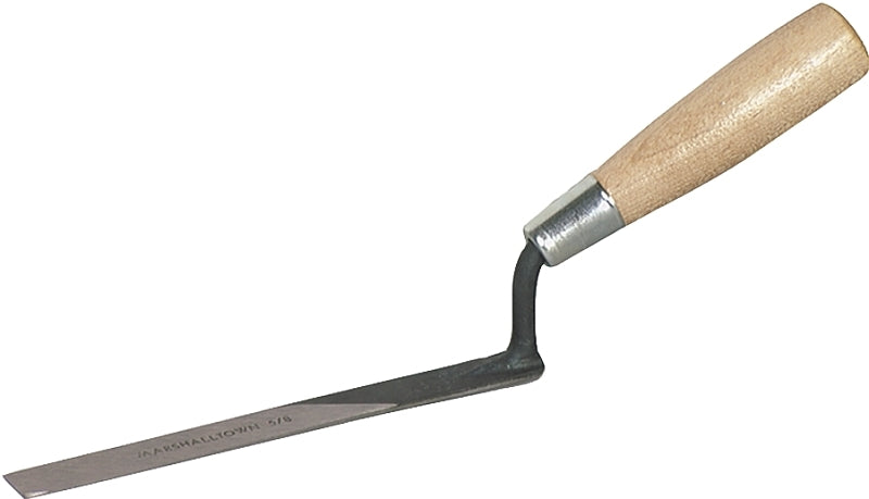 MARSHALLTOWN Marshalltown 505 Tuck Pointer, 3/8 in W, 6-3/4 in L, Carbon Steel, Wood Handle