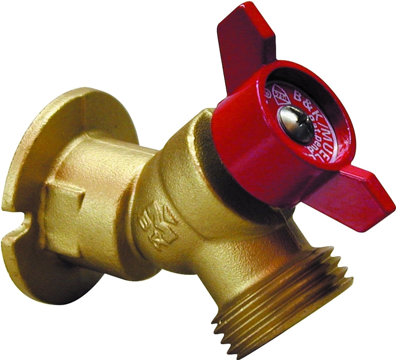 B & K INDUSTRIES B & K 108-054HN Sillcock Valve, 3/4 x 3/4 in, FPT x Male Hose, 125 psi, Brass Body PLUMBING, HEATING & VENTILATION B & K INDUSTRIES