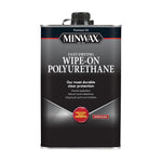 MINWAX Minwax 40900000 Wipe-On Polyurethane, Oil Base, Clear, Gloss, Liquid, 1 pt Can