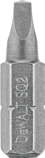 DEWALT DEWALT DW2202 Screwdriver Bit, #2 Drive, Square Recess Drive, 1/4 in Shank, Hex Shank, 1 in L, Tool Steel TOOLS DEWALT