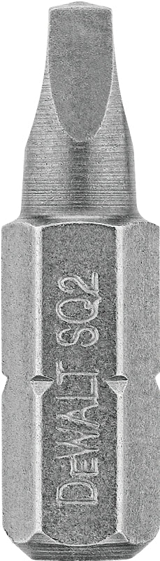 DEWALT DEWALT DW2202 Screwdriver Bit, #2 Drive, Square Recess Drive, 1/4 in Shank, Hex Shank, 1 in L, Tool Steel TOOLS DEWALT