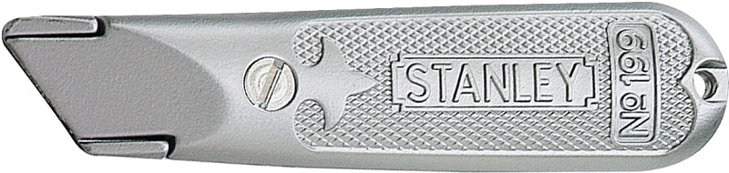 STANLEY STANLEY Classic 199 10-209 Utility Knife, 3 in W Blade, HCS Blade, Straight Handle, Gray Handle TOOLS STANLEY