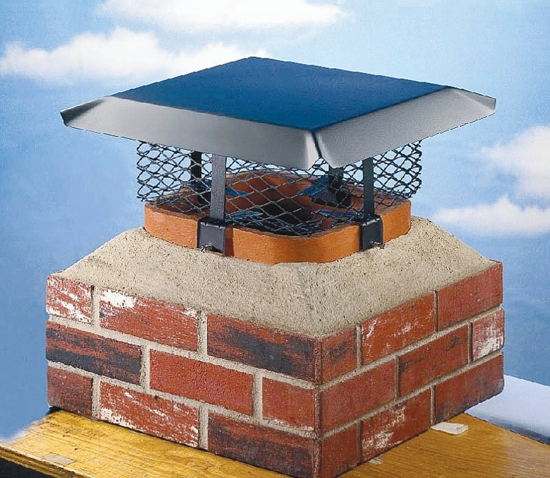 SHELTER Shelter SCADJ-L Adjustable Chimney Cap, Steel, Black, Powder-Coated, Fits Duct Size: 19-1/2 x 9-1/4 x 24-1/2 in PLUMBING, HEATING & VENTILATION SHELTER