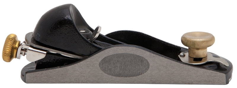 STANLEY STANLEY Surform Series 12-960 Low Angle Block Plane, 1-3/8 in W Blade, Iron Body, Gray
