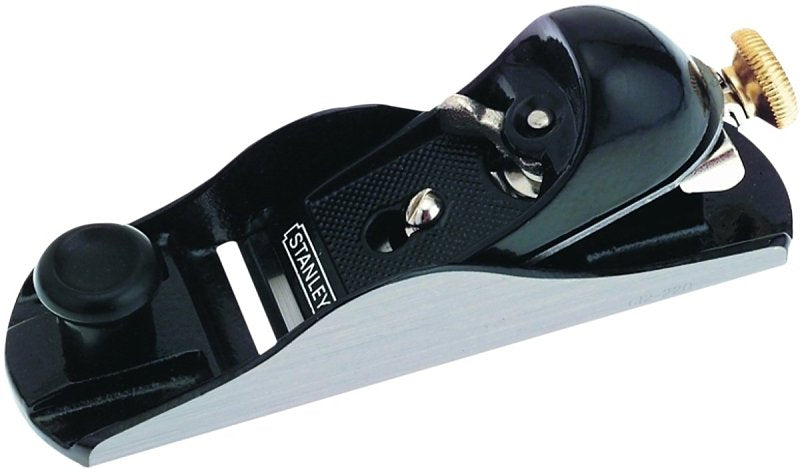 STANLEY STANLEY 12-220 Adjustable Block Plane, 7 in L x 2 in W Dimensions, 1-5/8 in W Blade, Iron Body, Gray TOOLS STANLEY
