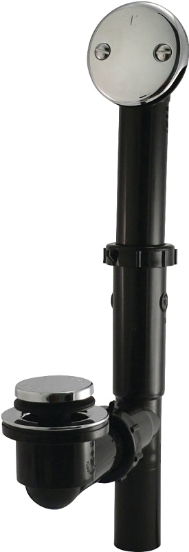 KEENEY Keeney 63B Bath Drain Assembly, Plastic, Black, Chrome PLUMBING, HEATING & VENTILATION KEENEY