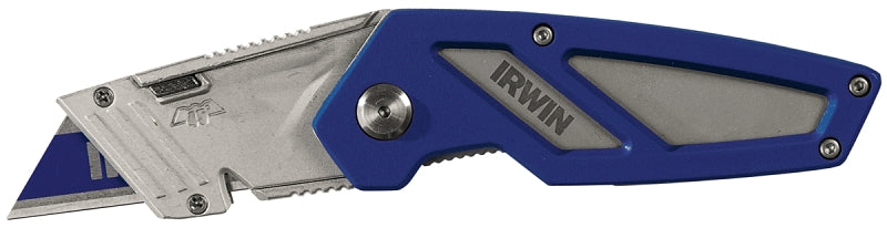 IRWIN Irwin FK100 Utility Knife, 2-1/2 in L Blade, Bi-Metal Blade, Straight Handle, Blue Handle