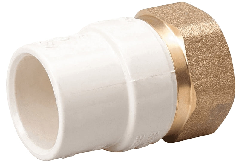 B & K INDUSTRIES B & K 164-313NL Transition Pipe Adapter, 1/2 in, Slip x FIP, Brass/CPVC PLUMBING, HEATING & VENTILATION B & K INDUSTRIES