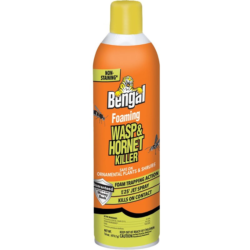 BENGAL PRODUCTS Bengal 97120 Wasp and Hornet Killer, Opaque Emulsion, Spray Application, 16 oz LAWN & GARDEN BENGAL PRODUCTS