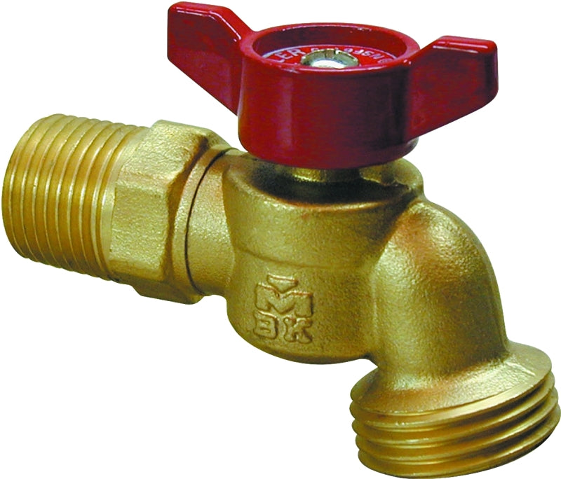 B & K INDUSTRIES B & K 103-054HN Hose Bibb, 3/4 x 3/4 in Connection, MPT x Male Hose, 125 psi Pressure, Brass Body, Antique PLUMBING, HEATING & VENTILATION B & K INDUSTRIES