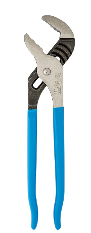 CHANNELLOCK Channellock 440 Tongue and Groove Plier, 12 in OAL, 2-1/4 in Jaw Opening, Cushion-Grip Handle, Blue Handle