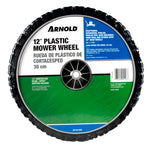 ARNOLD Arnold 490-324-0002 Replacement Lawn Mower Wheel, Plastic/Rubber