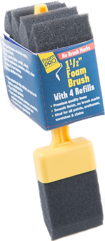 FOAMPRO Foampro 715-4 Paint Brush, 1-1/2 in W Brush PAINT FOAMPRO