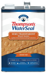 THOMPSON'S WATERSEAL Thompson's WaterSeal TH.092701-16 Waterproofing Stain, Semi-Transparent, Desert Tan, 1 gal PAINT THOMPSON'S WATERSEAL