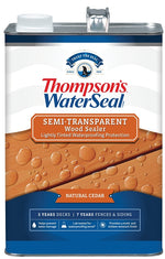 THOMPSON'S WATERSEAL Thompson's WaterSeal TH.092601-16 Wood Sealer, Semi-Transparent, Liquid, Natural Cedar, 1 gal PAINT THOMPSON'S WATERSEAL