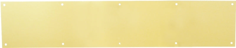 SCHLAGE BUILDERS HARDWARE Schlage C8400B3-6X30 Kick Plate, 30 in L, 6 in W, Solid Brass HARDWARE & FARM SUPPLIES SCHLAGE BUILDERS HARDWARE