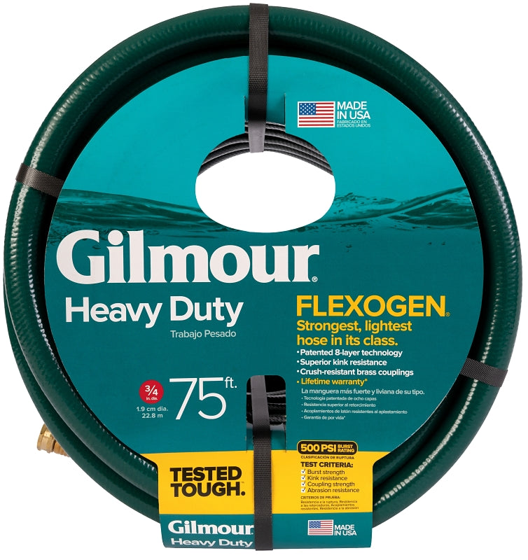 GILMOUR MFG Gilmour 834751-1001 Flexogen Garden Hose, 75 ft L, Metal