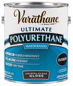 VARATHANE Rust-Oleum 200031 Polyurethane, Gloss, Liquid, Crystal Clear, 1 gal, Can PAINT VARATHANE