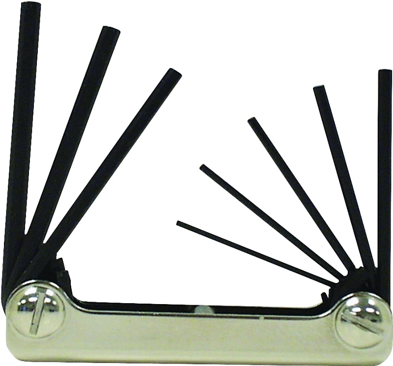 EKLIND Eklind 20812 Hex Key Set, Includes: 3/32 to 1/4 in Keys, 8-Piece, Steel, Black