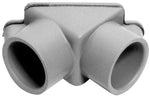 CARLON Carlon E990ER-CAR Access Pull Elbow, 3/4 in Hub, 2.53 in OAL, PVC, Gray ELECTRICAL CARLON