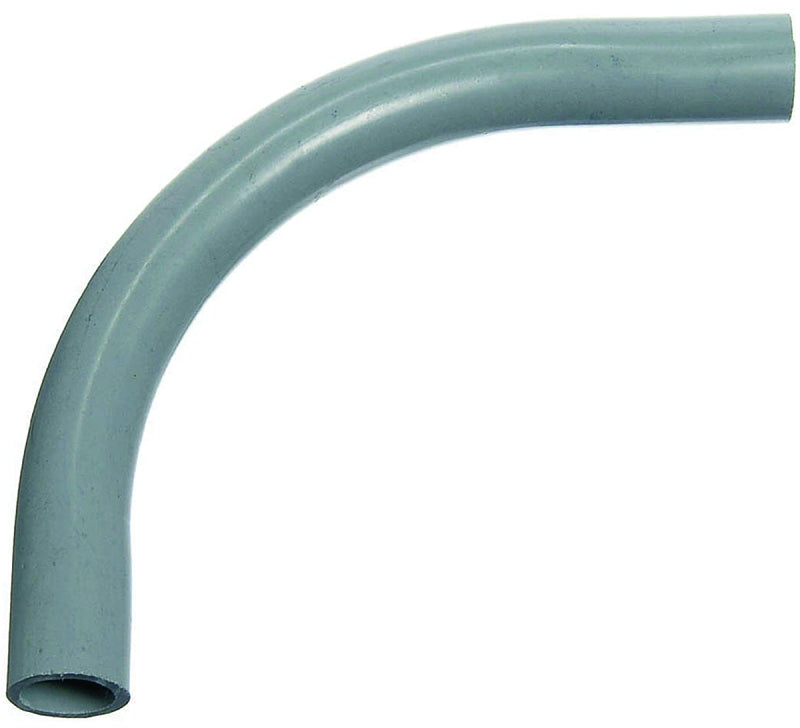 CARLON Carlon UA9AER-CTN Elbow, 3/4 in Trade Size, 90 deg Angle, SCH 40 Schedule Rating, PVC, Plain End, Gray