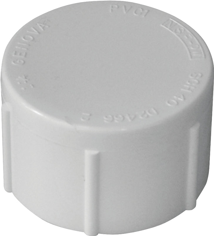 IPEX IPEX 435424 Pipe Cap, 3/4 in, FPT, White, SCH 40 Schedule, 150 psi Pressure LAWN & GARDEN IPEX