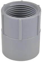 CARLON Carlon E942HR Conduit Adapter, 1-1/2 in FPT x Socket, 2-5/32 in Dia, 2-7/32 in L, PVC, Gray ELECTRICAL CARLON