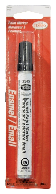 TESTORS Testors 2545C Enamel Marker, White, 0.33 fl-oz PAINT TESTORS
