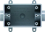 CARLON Carlon E981DFN-CTN Switch Box, 1-Gang, 2-Outlet, PVC, Gray, 1/2 in Hub ELECTRICAL CARLON