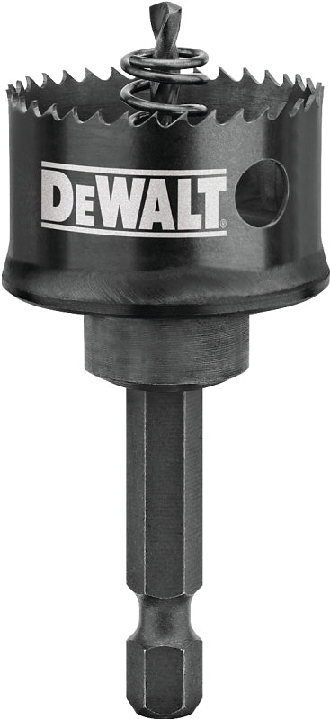 DEWALT DEWALT D180020IR Hole Saw, 1-1/4 in Dia, 1/2 in D Cutting, 1/4 in Arbor, 10 TPI, 5/32 in Dia x 3 in L Pilot Drill TOOLS DEWALT