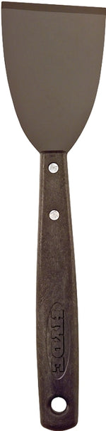 HYDE Hyde 12050 Paint Scraper, 3 in W Blade, Chisel, Stiff Blade, Carbon Steel Blade, Polypropylene Handle, Long Handle