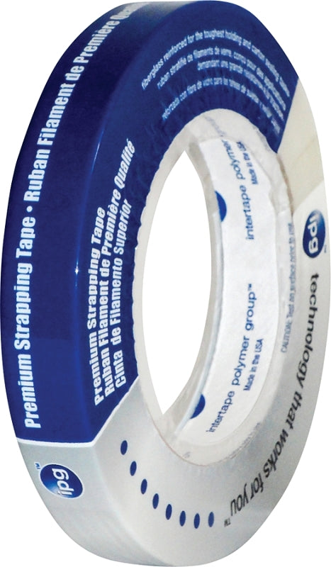 IPG IPG 9717 Strapping Tape, 60 yd L, 1.41 in W, Polypropylene Backing, Natural PAINT IPG
