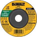 DEWALT DEWALT DW4528 Grinding Wheel, 4-1/2 in Dia, 1/8 in Thick, 7/8 in Arbor, 24 Grit, Coarse, Silicon Carbide Abrasive TOOLS DEWALT