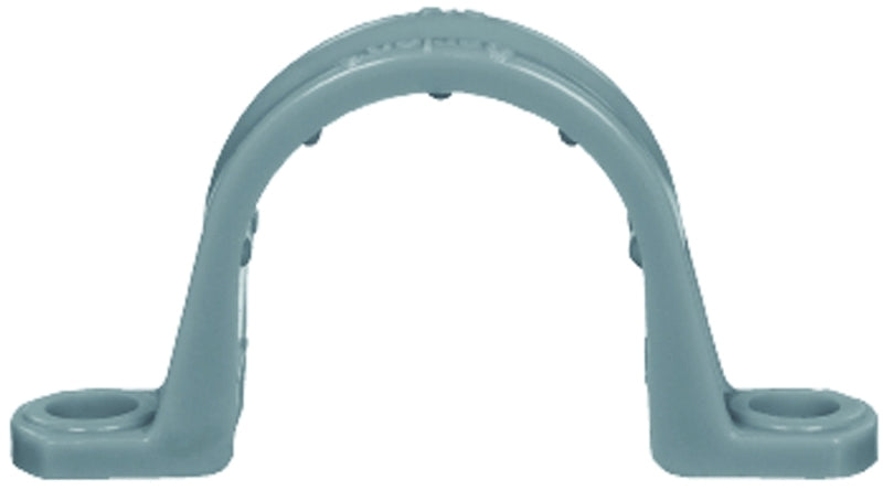 CARLON Carlon E977EC-CTN Conduit Clamp, 3/4 in, 2-13/32 in L, PVC, Gray, 20/PK