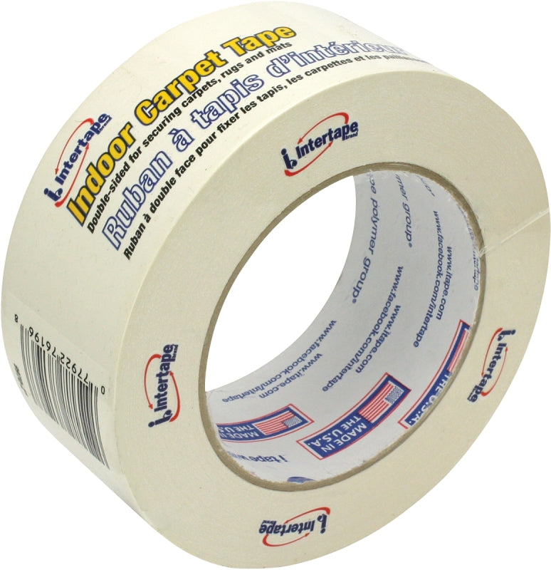 INTERTAPE POLYMER IPG 9970 Double-Sided Carpet Tape, 36 yd L, 1-7/8 in W, Vinyl Backing, White PAINT INTERTAPE POLYMER