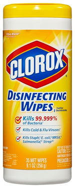 CLOROX Clorox 01594 Disinfecting Wipes Can, Citrus CLEANING & JANITORIAL SUPPLIES CLOROX