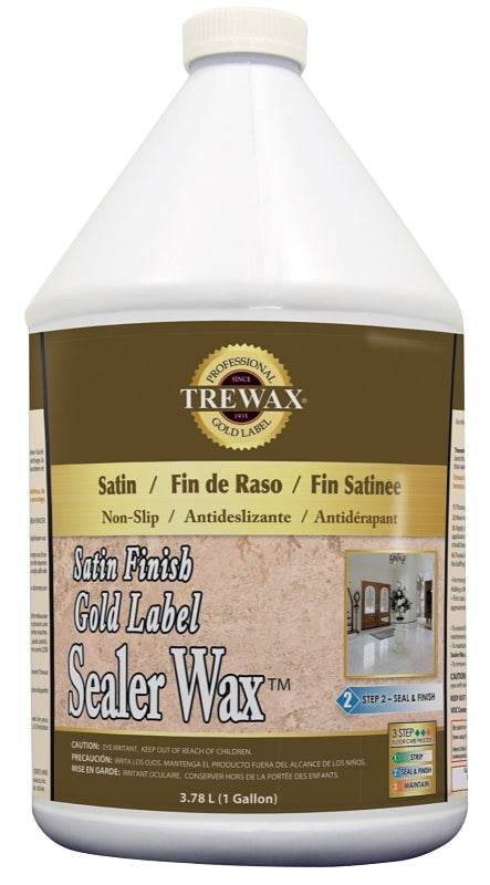 TREWAX Trewax 887171968 Floor Sealer, 1 gal, Liquid, Acrylic, Multi-Color