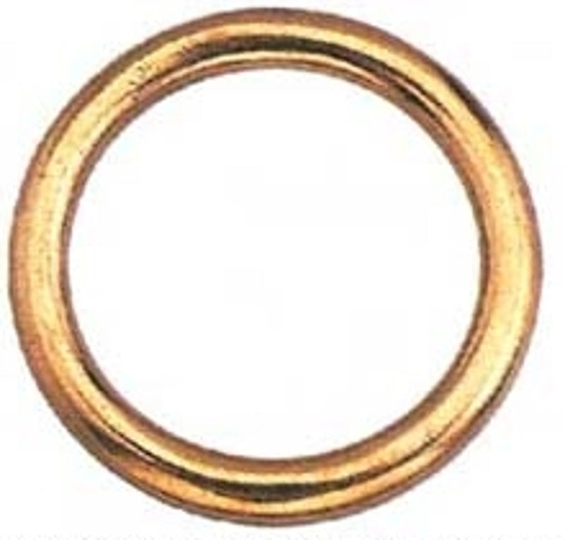 BARON Baron 7B-2 Welded Ring, 2 in ID Dia Ring, #7B Chain, Steel, Polished Brass HARDWARE & FARM SUPPLIES BARON