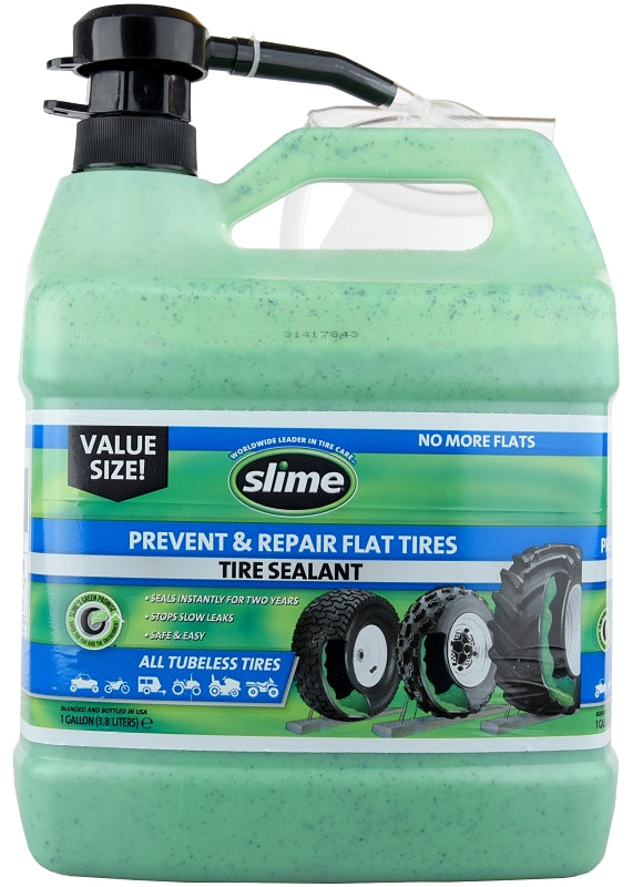 SLIME Slime 10163/1G/02 Tire Sealant, 1 gal Jug, Liquid, Characteristic AUTOMOTIVE SLIME